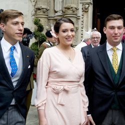 Luis, Alejandra y Sebastián de Luxemburgo en el Día Nacional de Luxemburgo 2018