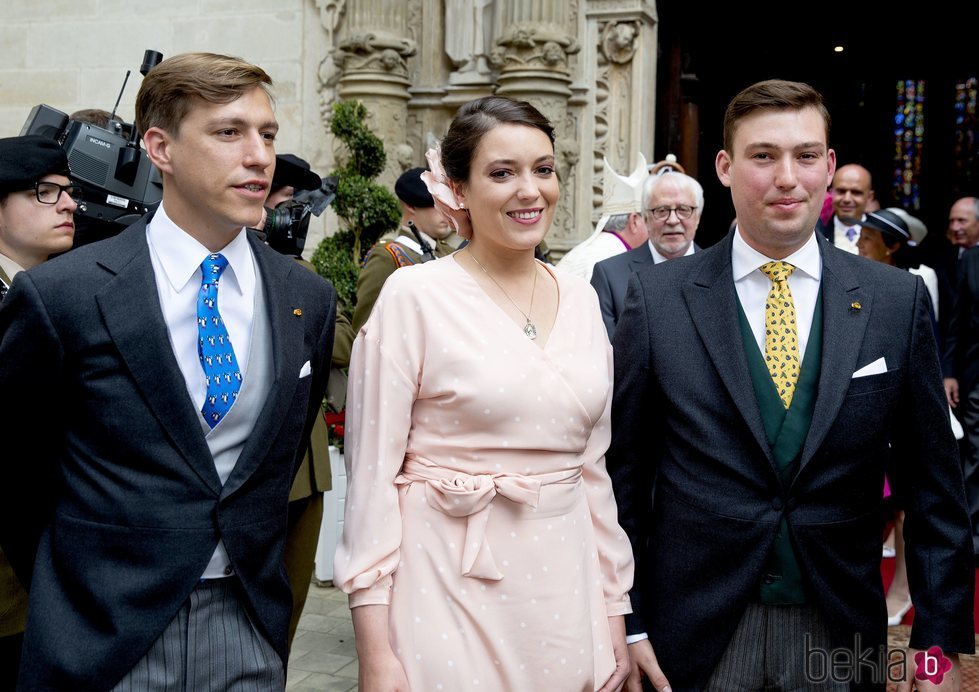 Luis, Alejandra y Sebastián de Luxemburgo en el Día Nacional de Luxemburgo 2018