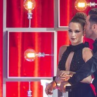 David Bustamante y Yana Olina viendo una de las actuaciones de 'Bailando con las estrellas'