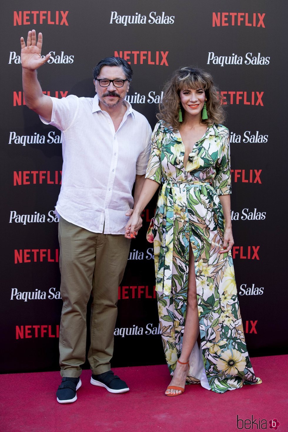 Carlos Bardem y Cecilia Gessa  en la premiere de la segunda temporada de 'Paquita Salas'