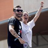 Pelayo Díaz con Laura Matamoros durante el 'Dulceweekend 2018'