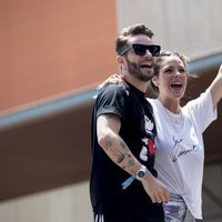 Pelayo Díaz con Laura Matamoros durante el 'Dulceweekend 2018'