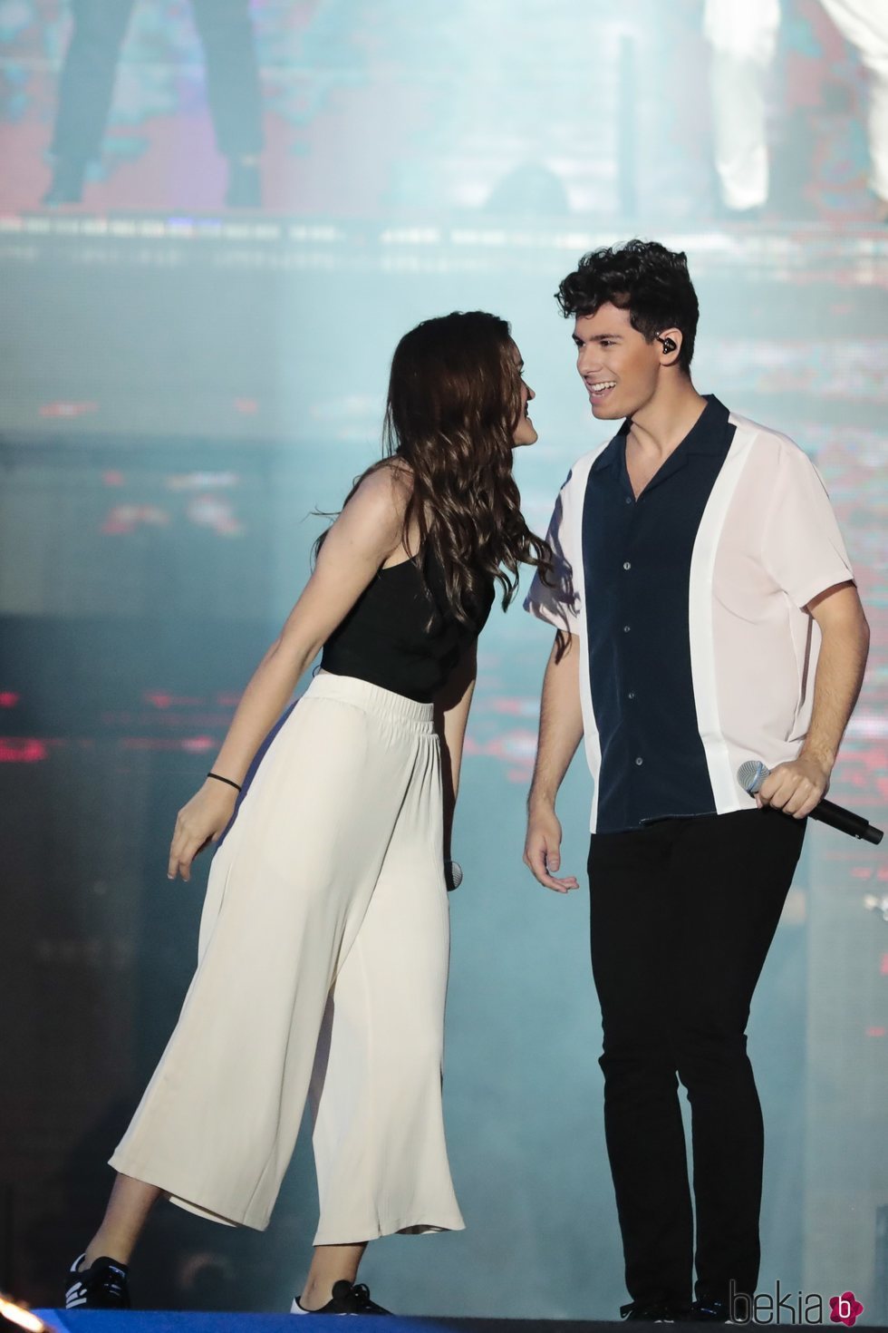 Amaia y Alfred en el concierto 'OT Bernabéu'