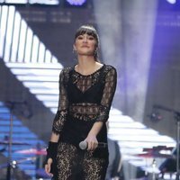 Aitana durante el concierto 'OT Bernabéu'