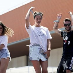 Dulceida, Laura Matamoros y Pelayo Díaz bailan durante el 'Dulceweekend 2018'