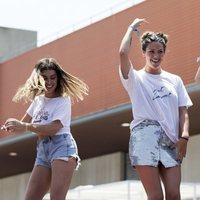 Dulceida, Laura Matamoros y Pelayo Díaz bailan durante el 'Dulceweekend 2018'