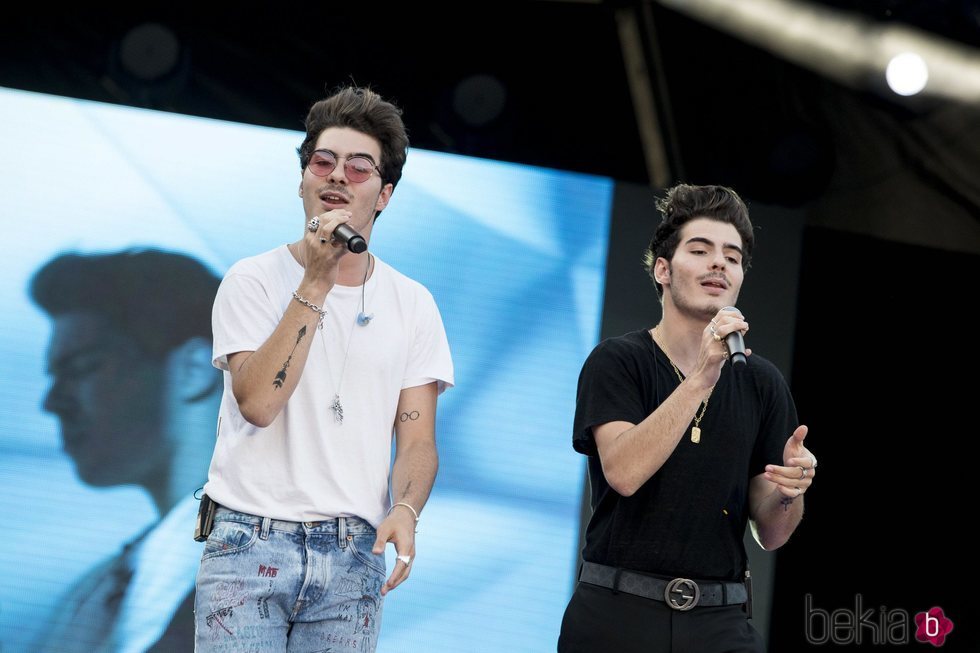 Los 'Gemeliers' actuando durante el 'Dulceweekend 2018'