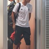 Lucas Vásquez en el Aeropuerto Adolfo Suárez