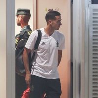 Lucas Vásquez en el Aeropuerto Adolfo Suárez