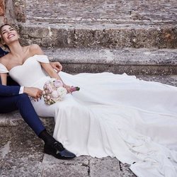 David Bisbal y Rosanna Zanetti el día de su boda