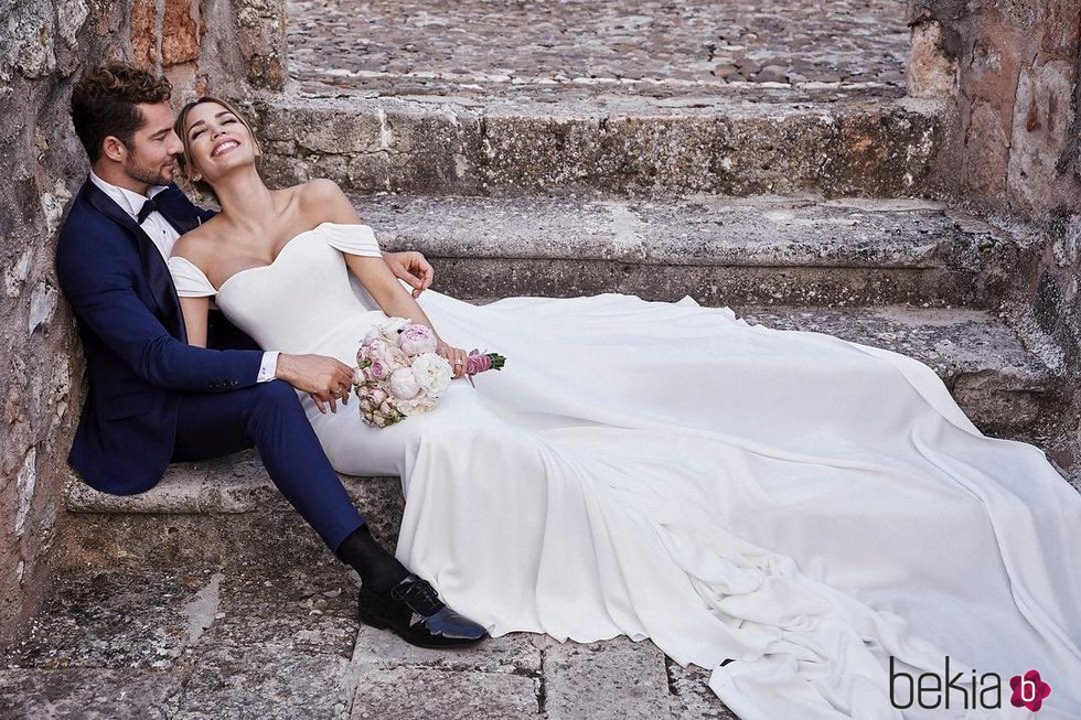 David Bisbal y Rosanna Zanetti el día de su boda