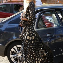 Laura Sánchez llegando a los Elle Gourmet Awards 2018