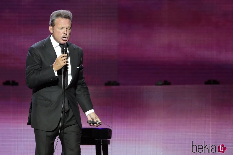 Luis Miguel en un concierto en Madrid