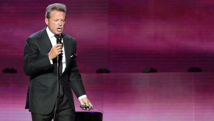 Luis Miguel en un concierto en Madrid