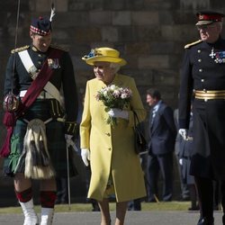 La Reina Isabel en la ceremonia de las llaves en Edimburgo