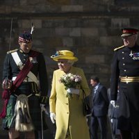 La Reina Isabel en la ceremonia de las llaves en Edimburgo