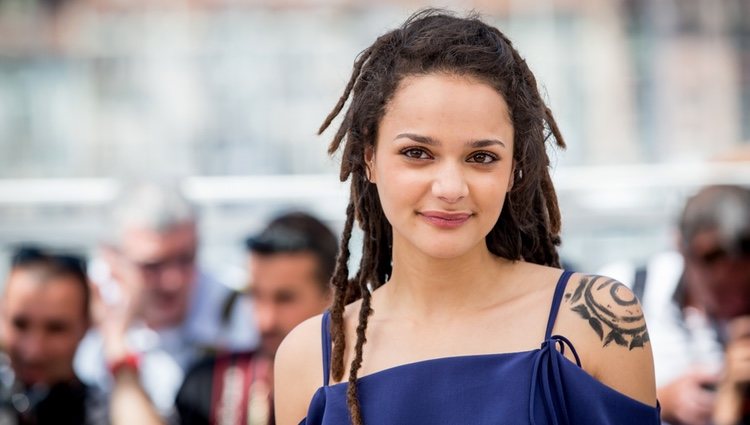 La actriz Sasha Lane posando durante la presentación de 'American honey'