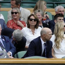 Carole Middleton y Gerard Piqué en Wimbledon 2018