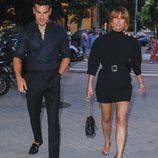 Mario Casas y Blanca Suárez llegando a la fiesta del 10º aniversario de Bambú