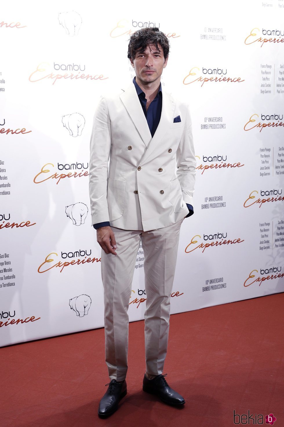 Andrés Velencoso en la fiesta del décimo aniversario de la productora Bambú