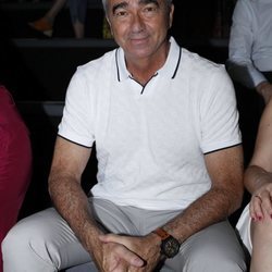 Carles Francino en el front row de Ulises Mérida en Madrid Fashion Week primavera/verano 2019