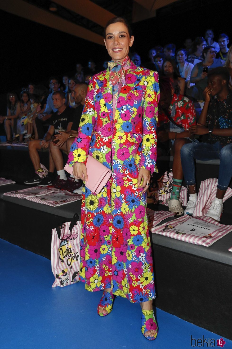 Raquel Sánchez Silva en el front row de Maria Escoté en Madrid Fashio Week primavera/verano 2019