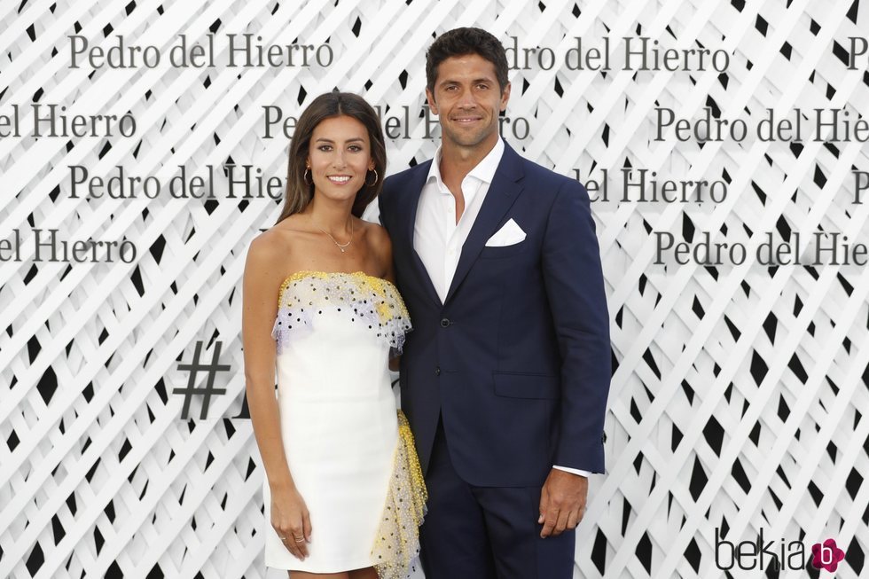 Ana Boyer y Fernando Verdasco en el front row de Pedro del Hierro en Madrid Fashion Week primavera/verano 2019