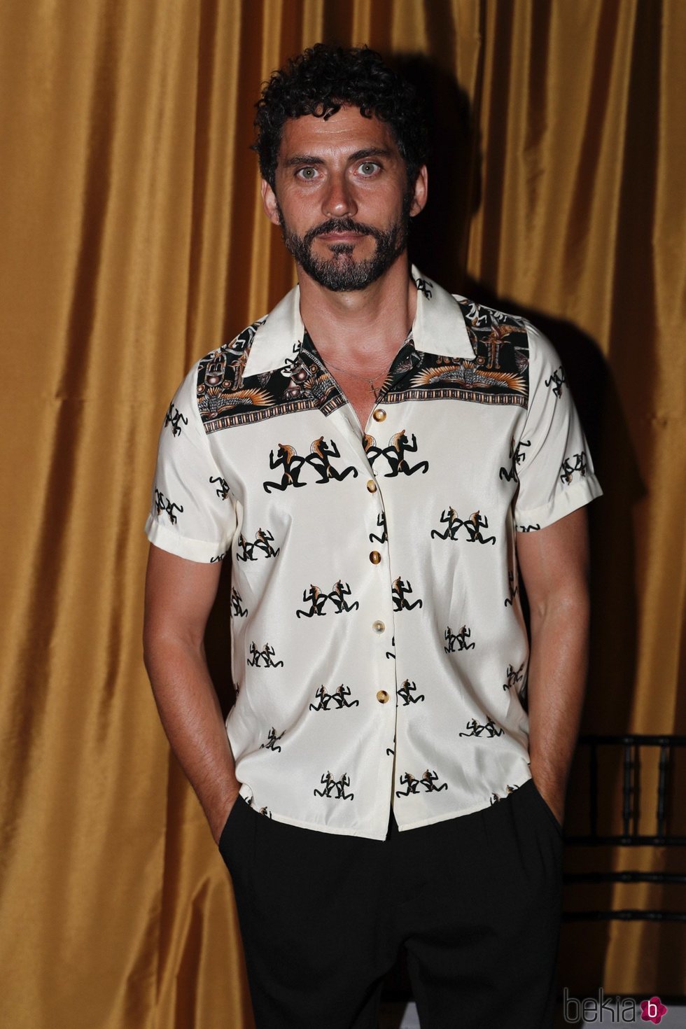 Paco León en el front row de Palomo Spain en Madrid Fashion Week primavera/verano 2019