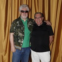 Pedro Almodóvar en el front row de Palomo Spain en Madrid Fashion Week primavera/verano 2019