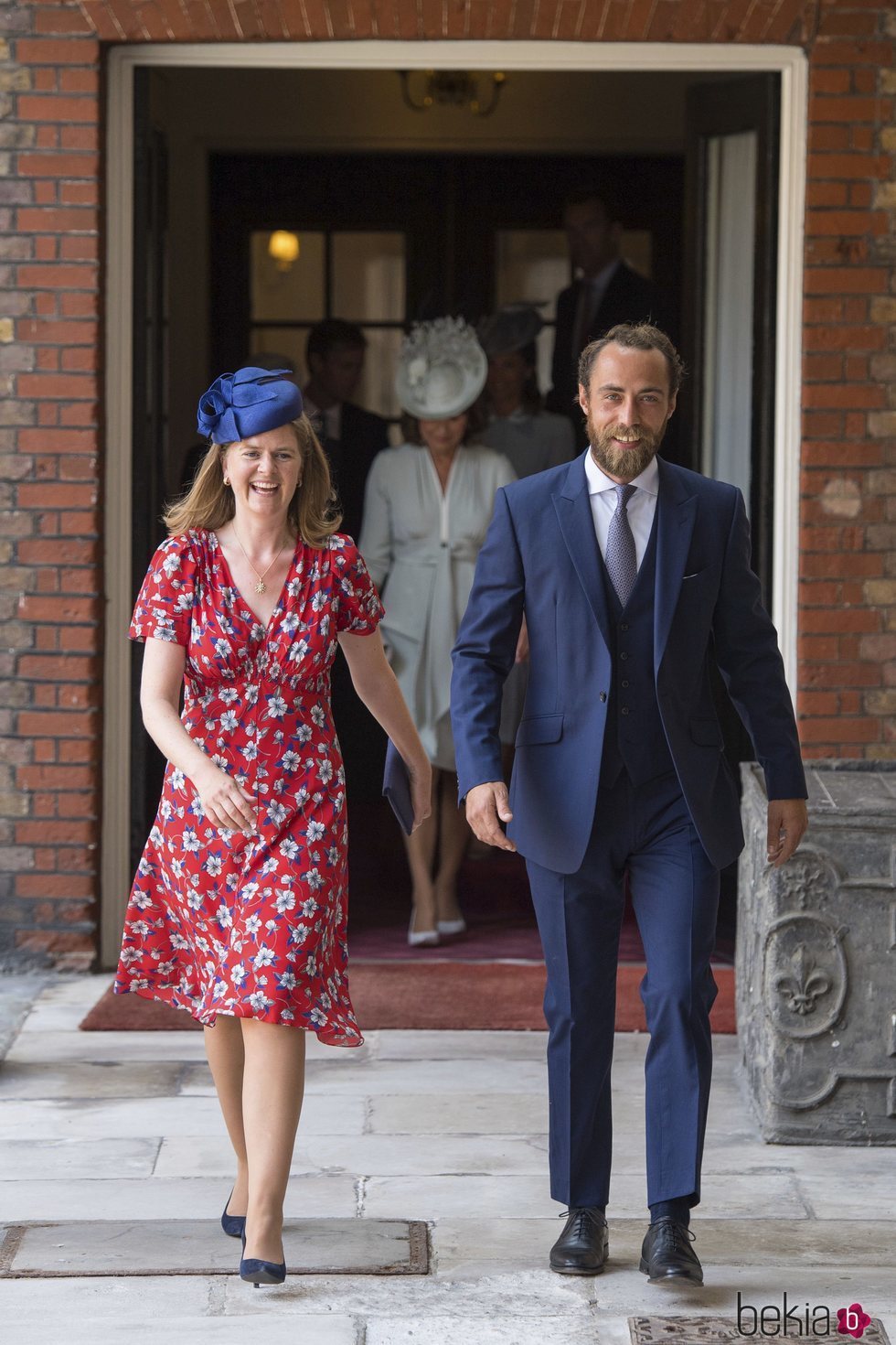 James Middleton en el bautizo del Príncipe Luis