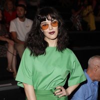 Sara Vega en el front row de The 2nd Skin Co en Madrid Fashion Week primavera/verano 2019