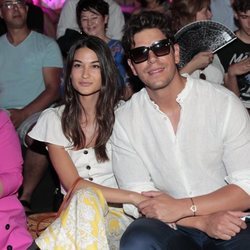 Diego Matamoros y Estela Grande en el front row de Custo Barcelona en Madrid Fashion Week primavera/verano 2019