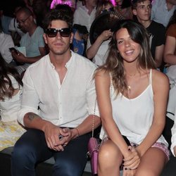 Diego y Laura Matamoros en el front row de Custo Barcelona en Madrid Fashion Week primavera/verano 2019