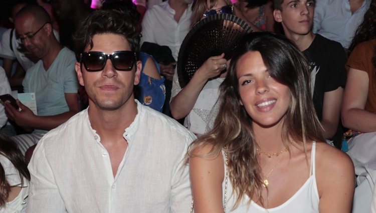 Diego y Laura Matamoros en el front row de Custo Barcelona en Madrid Fashion Week primavera/verano 2019