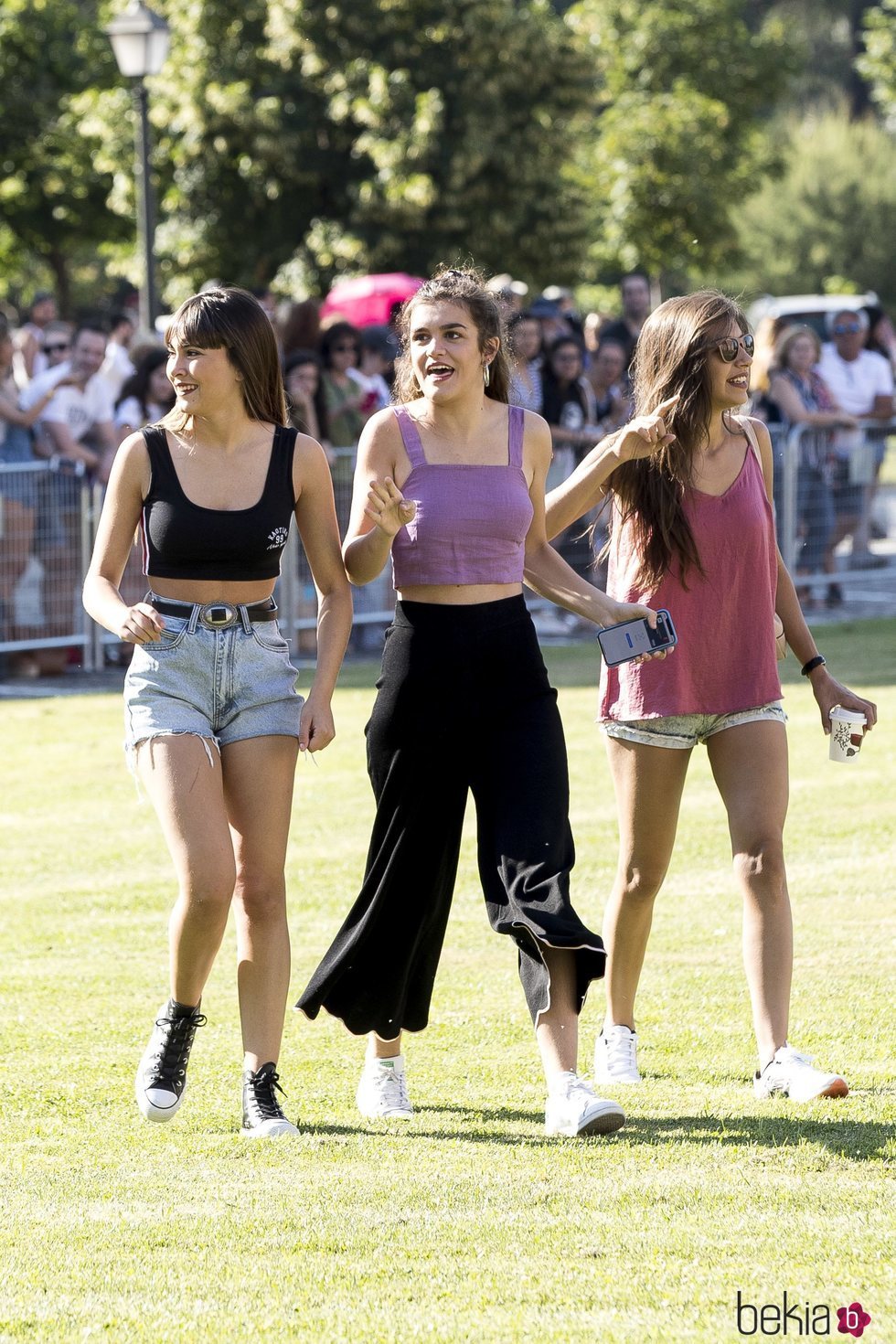 Aitana, Amaia y Ana Guerra llegando al cásting de 'OT 2018' en Madrid