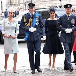 Los Duques de Cambridge y los Duques de Sussex en la celebración del centenario de la RAF