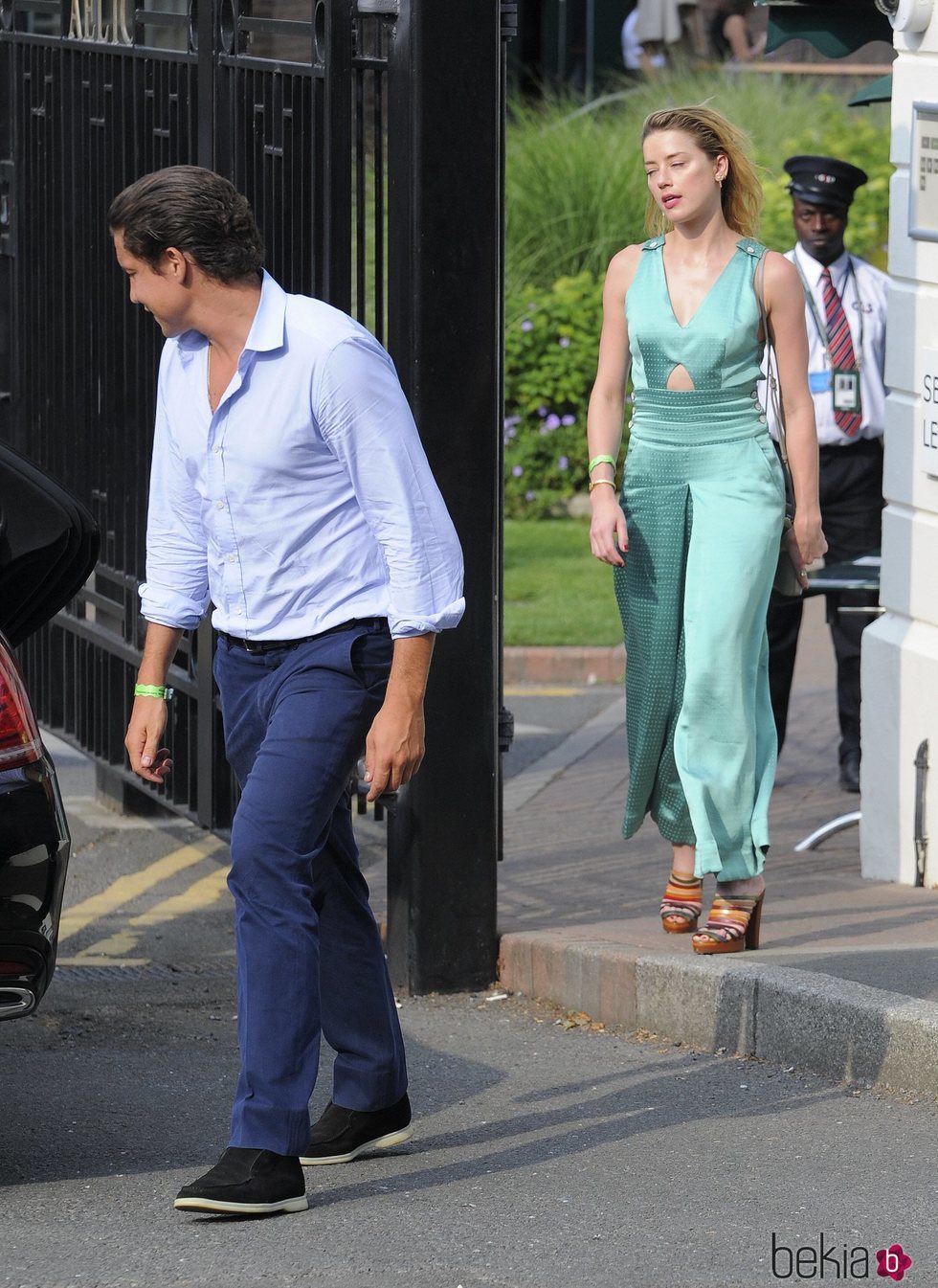 Amber Heard y su nuevo novio Vito Schnabel en Wimbledon