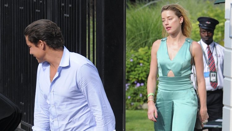 Amber Heard y su nuevo novio Vito Schnabel en Wimbledon