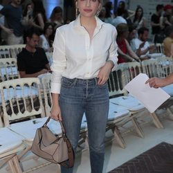 Miriam Giovanelli en en el front row de Juan Vidal en Madrid Fashion Week primavera/verano 2019