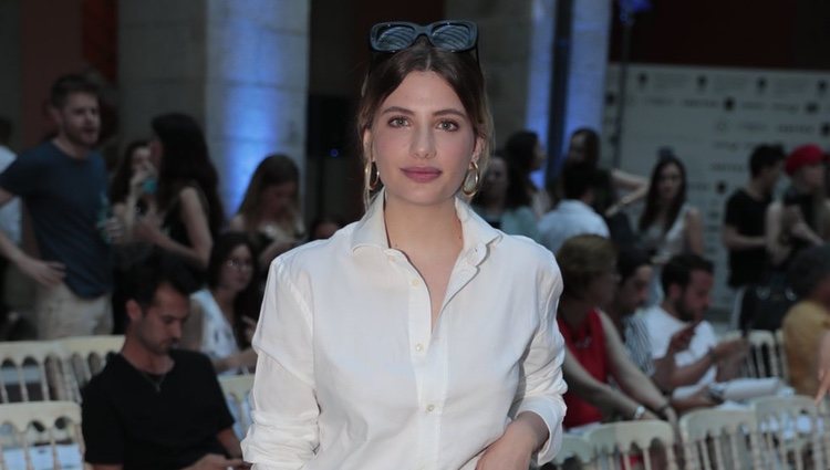 Miriam Giovanelli en en el front row de Juan Vidal en Madrid Fashion Week primavera/verano 2019