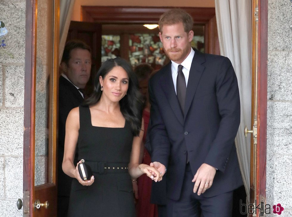 El Príncipe Harry y Meghan Markle en la fiesta en la residencia del Embajador de Reino Unido en Irlanda