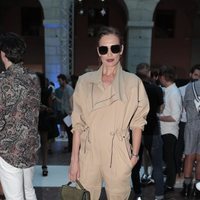 Nieves Álvarez en en el front row de Juan Vidal en Madrid Fashion Week primavera/verano 2019