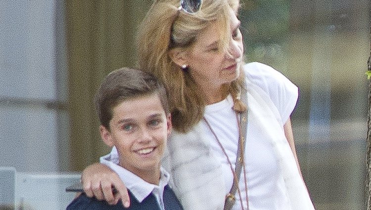 La Infanta Cristina y su hijo Pablo Urdangarin en Ginebra