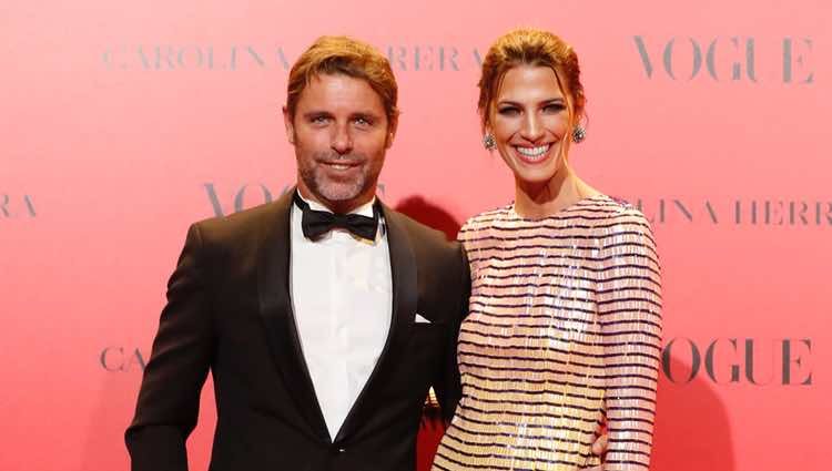 Laura Sánchez y David Ascanio en la fiesta del 30 aniversario de Vogue