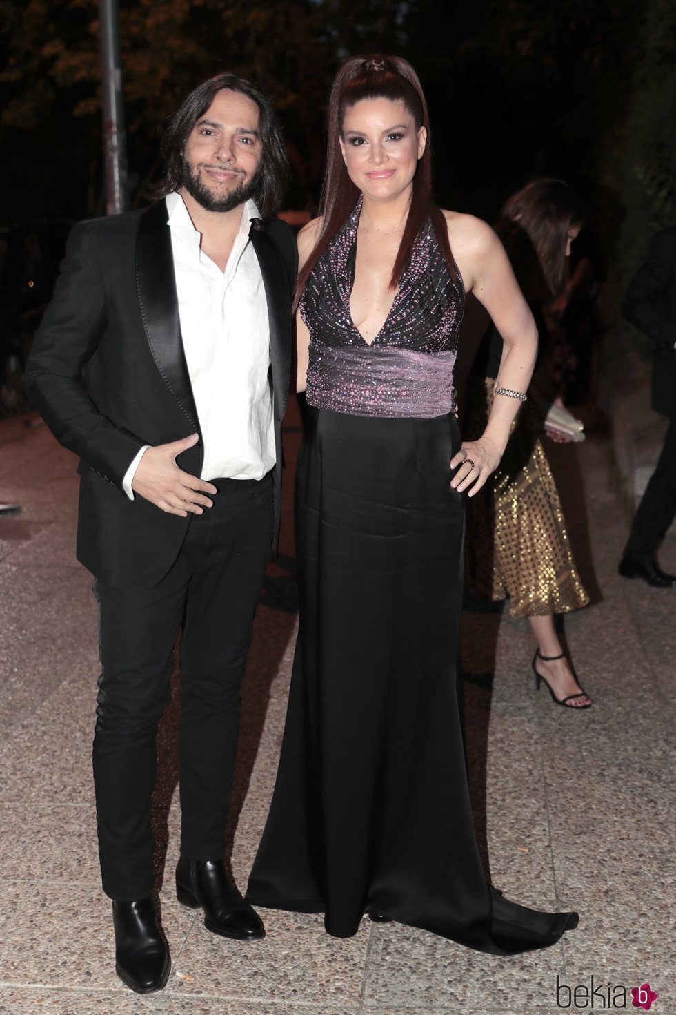 Joaquín Cortés y Mónica Moreno a la entrada de la fiesta del 30 aniversario de Vogue