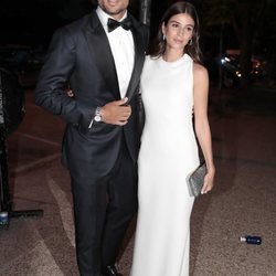 Feliciano López y Sandra Gago llegando a la fiesta del 30 aniversario de Vogue