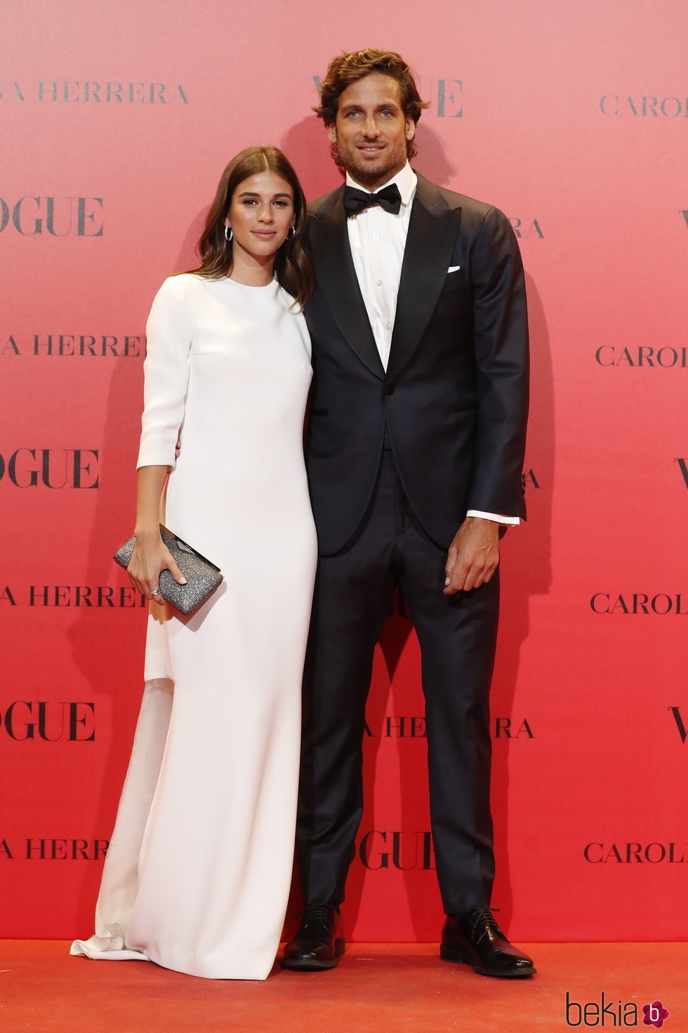 Feliciano López y Sandra Gago en la fiesta del 30 aniversario de Vogue