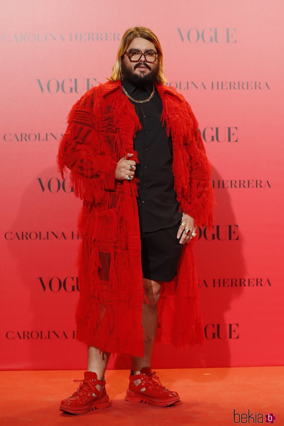 Brays Efe en la fiesta del 30 aniversario de Vogue