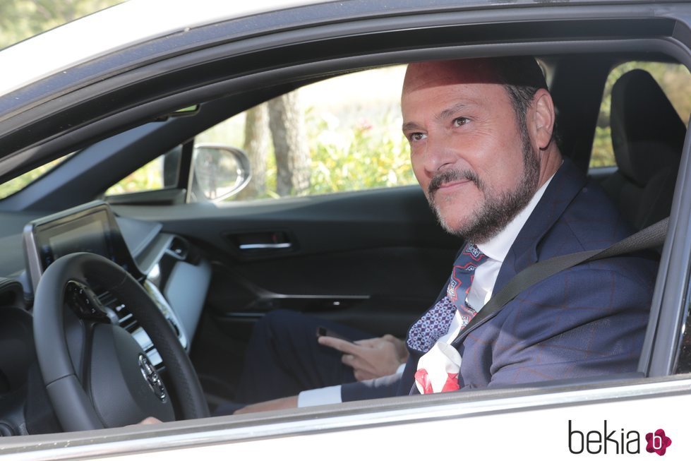 Nacho Montes llegando a la boda de Diego Matamoros y Estela Grande