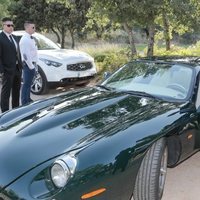 Kiko Matamoros llegando a la boda de Diego Matamoros y Estela Grande